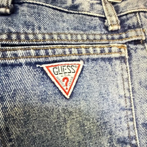 Vintage Guess Jeans USA Georges Marciano High Rise Mom Jeans 27 Waist Acid Wash - Picture 2 of 11